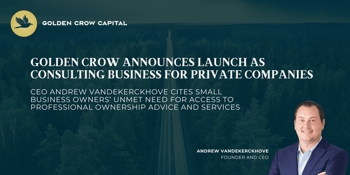 Golden Crow Launches to Empower Private Businesses with Strategic Advisory Services